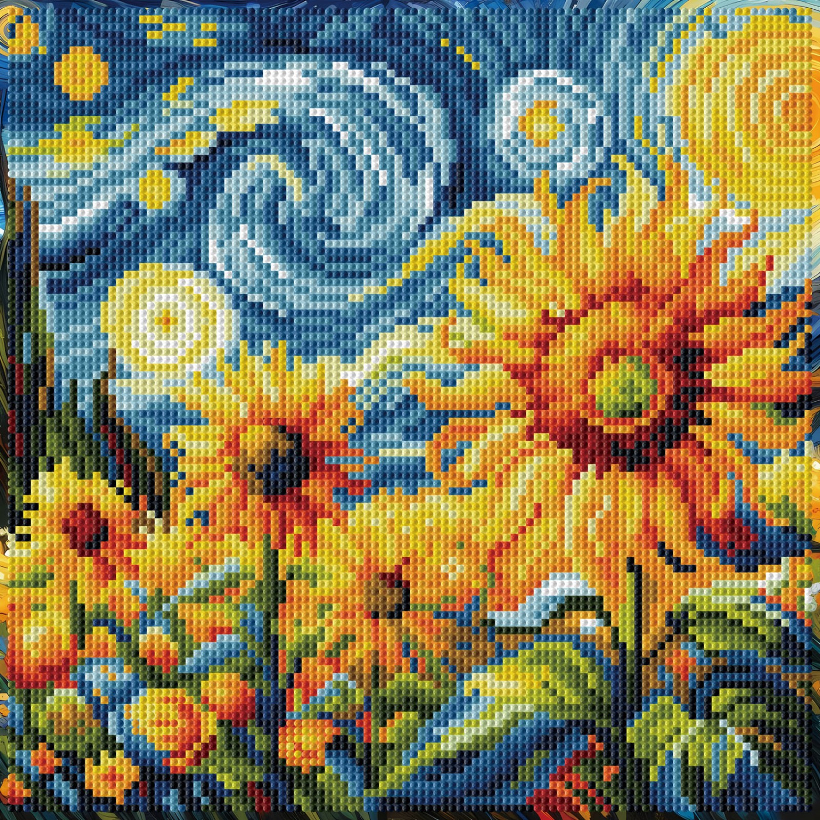 Starry Night Sunflowers