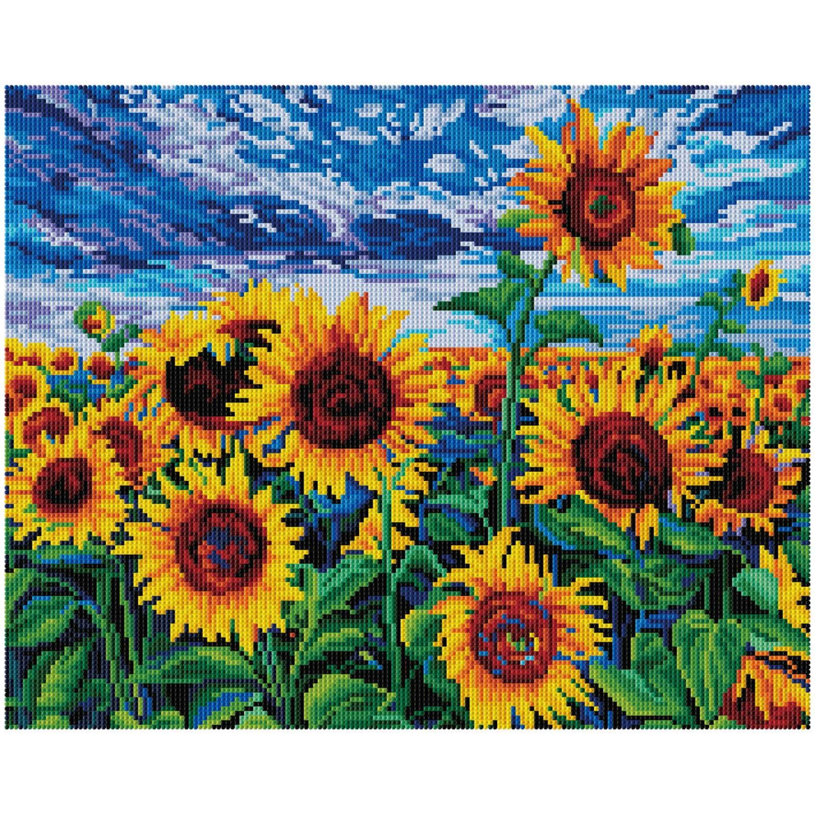 Landscape with Sunflowers