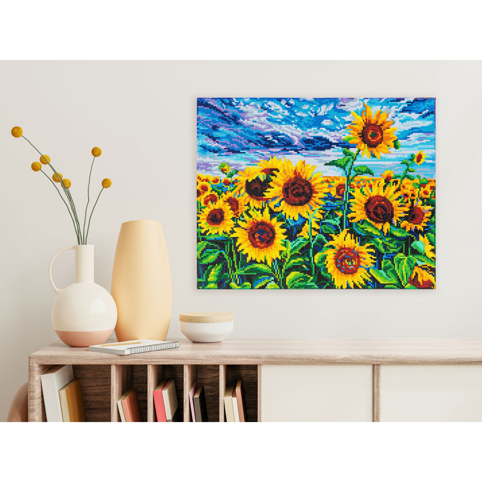 Landscape with Sunflowers