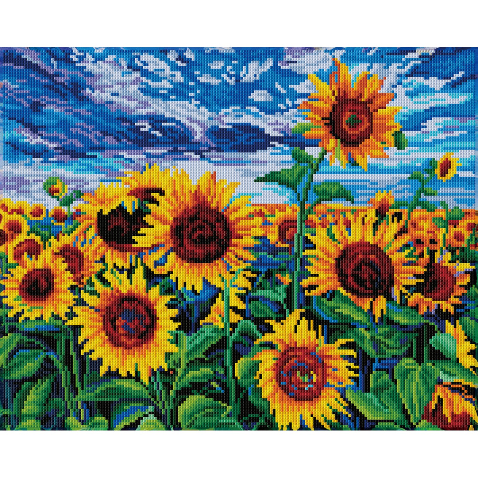 Landscape with Sunflowers