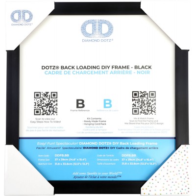 BACK LOADING FRAME B BLACK - 14.60 x 14.60 in