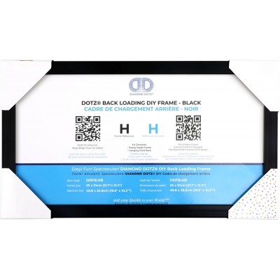 BACK LOADING FRAME H BLACK - 21.70 x 12.20 in