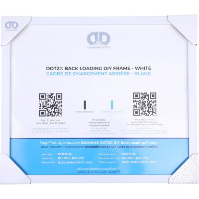 BACK LOADING FRAME I WHITE - 26.00 x 22.00 in