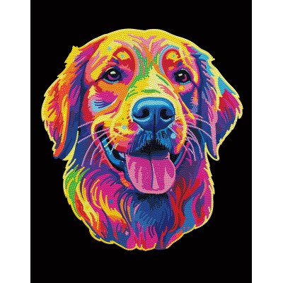 Neon Golden Retriever