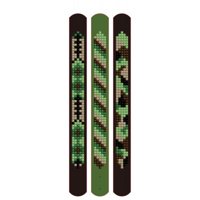 DOTZIES 3 Bracelets Multi Pack Camouflage