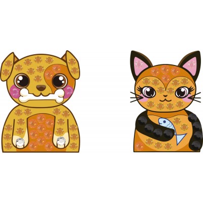 BIG DOTZ ® Stickers Pack 9 Pup & Pus Cat