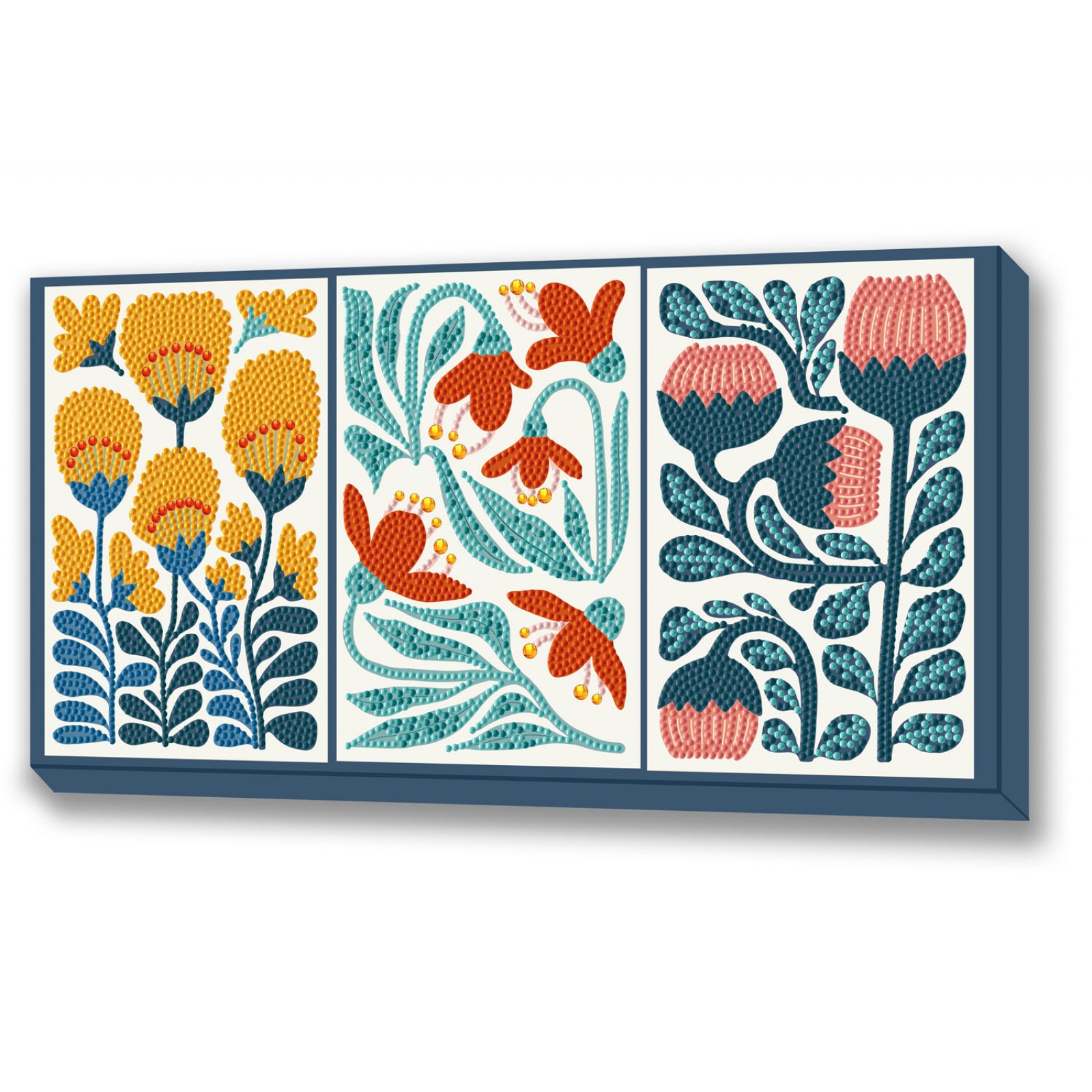 Modern Floral Triptych