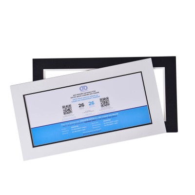 MAT BOARD 26 TWIN PACK BLACK & WHITE - 16.53 x 7.08 in