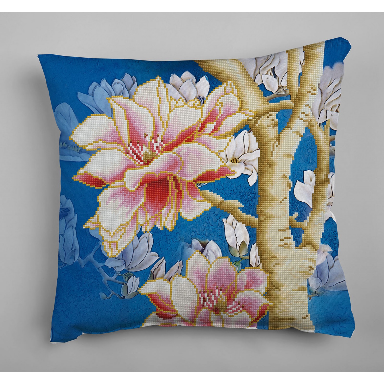 Magnolias On Blue 2