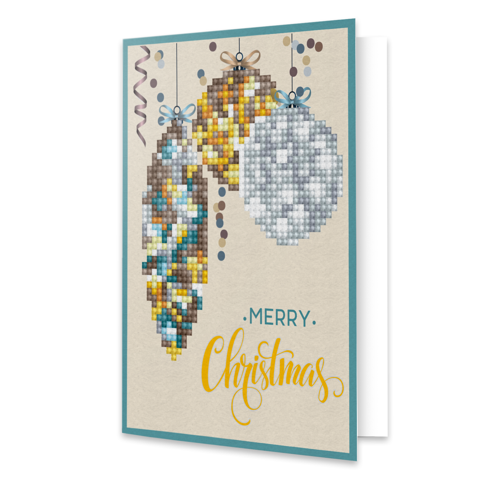 Merry Christmas Baubles Antique