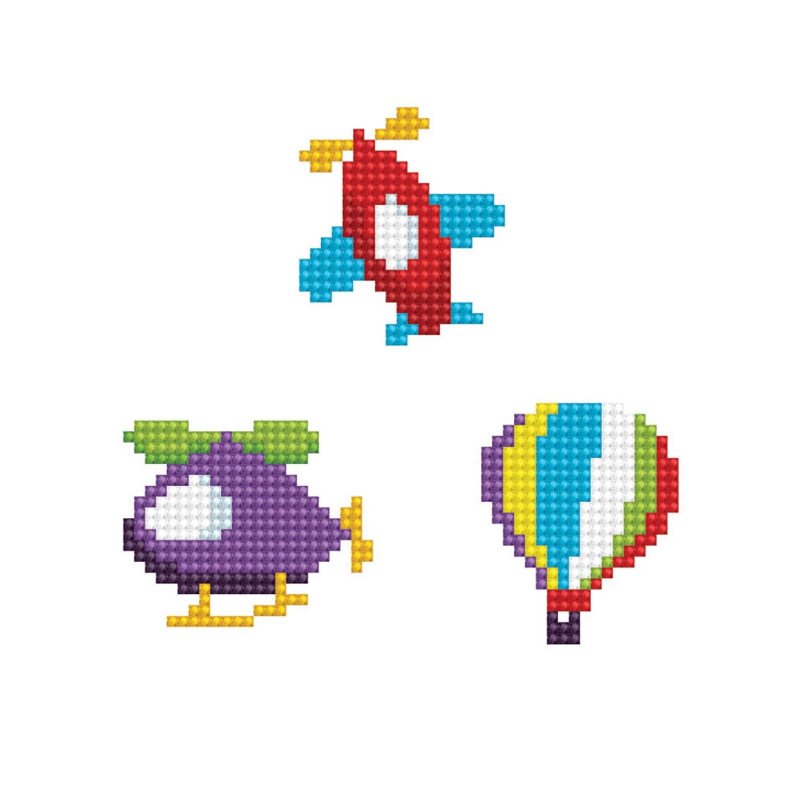 Fly - Hot Air Balloon - Plane - Helicopter - DOTZIES Stickers