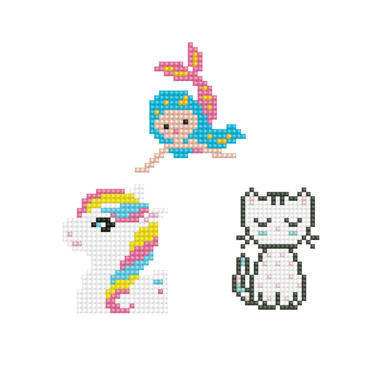 Sweet - Kitten - Mermaid - Pony - DOTZIES Stickers