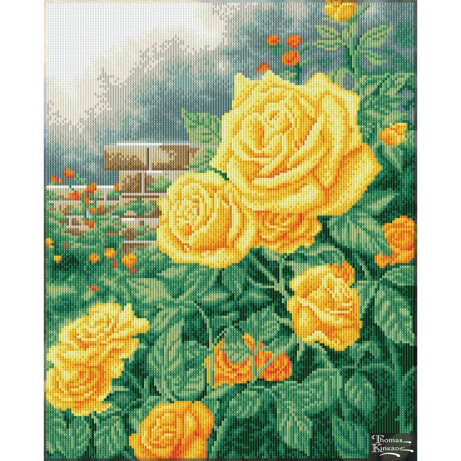 Diamond Dotz A Perfect Yellow Rose - 16.5" x 20.5"