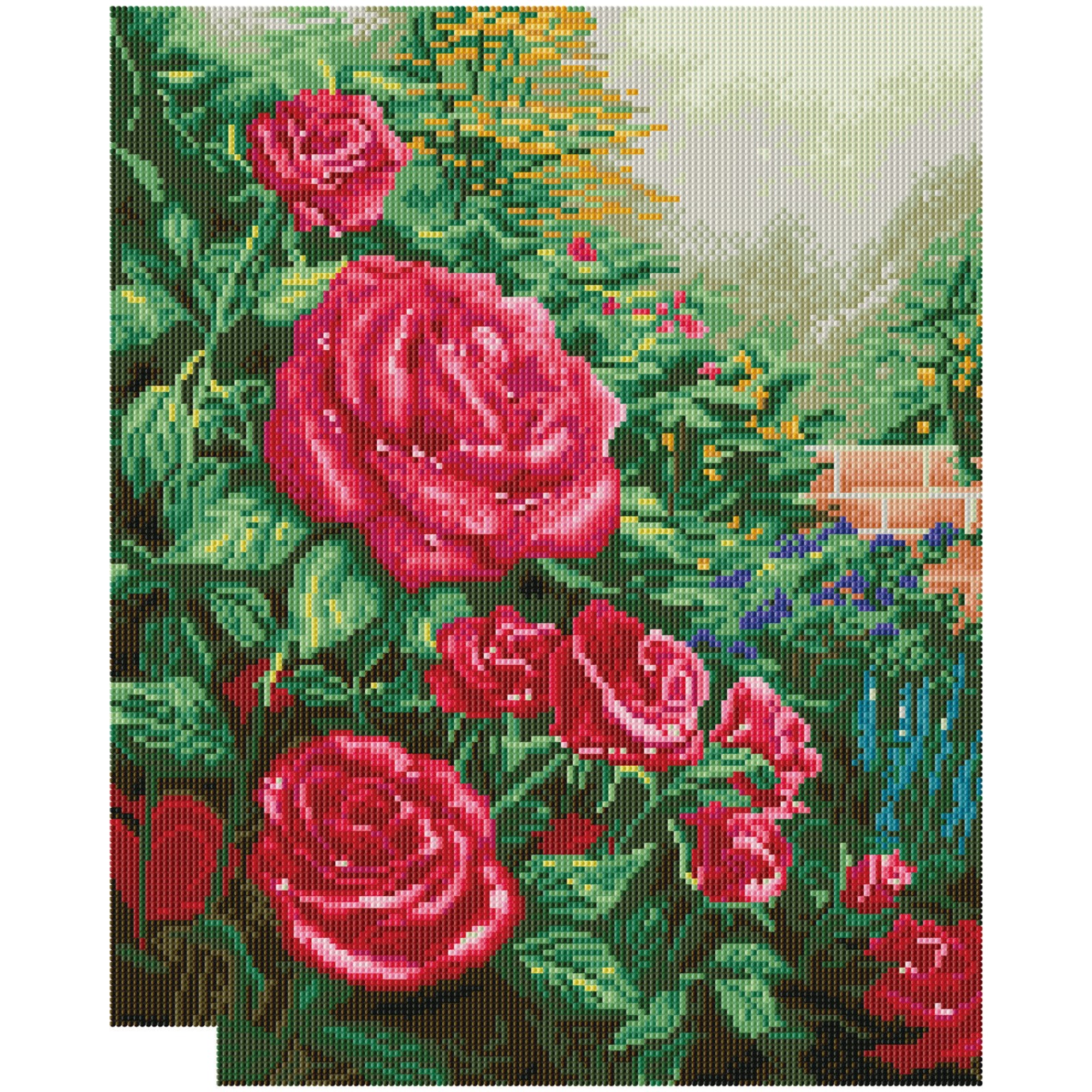 Diamond Dotz A Perfect Red Rose - 16.4 in x 20.3