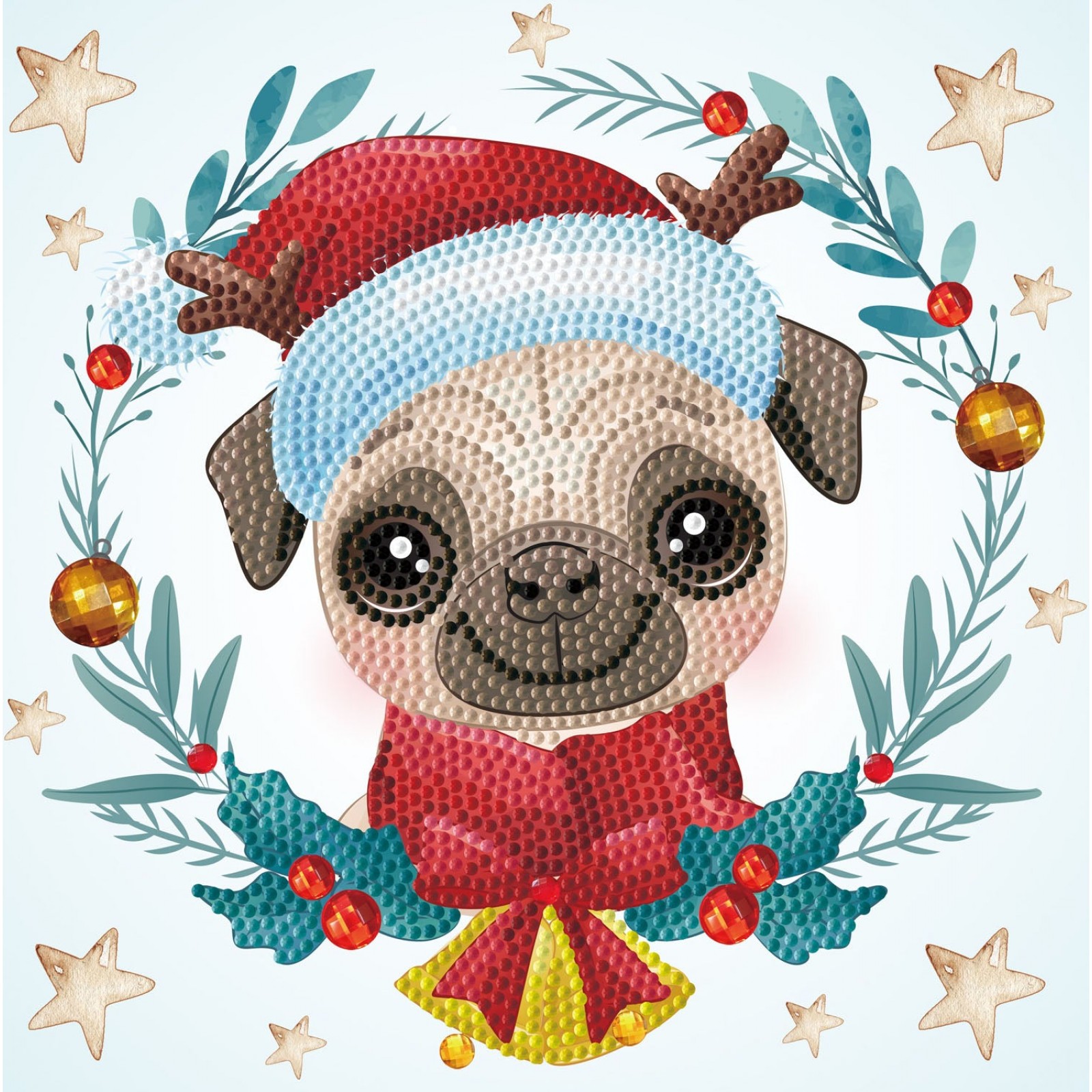 Dotz Box Christmas Pug