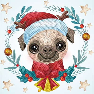 Dotz Box Christmas Pug