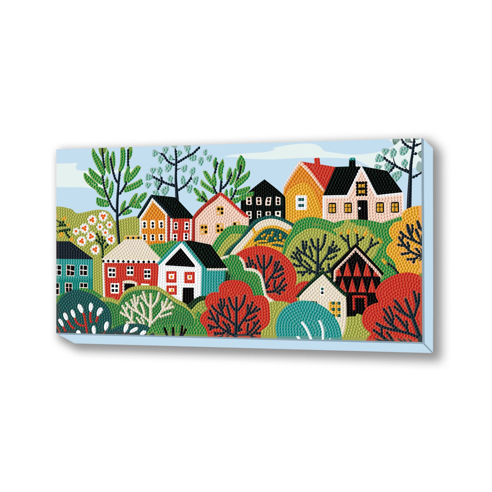Diamond Dotz Decor Decorative Box Village Diamond Painting - 15.8" x 7.9"