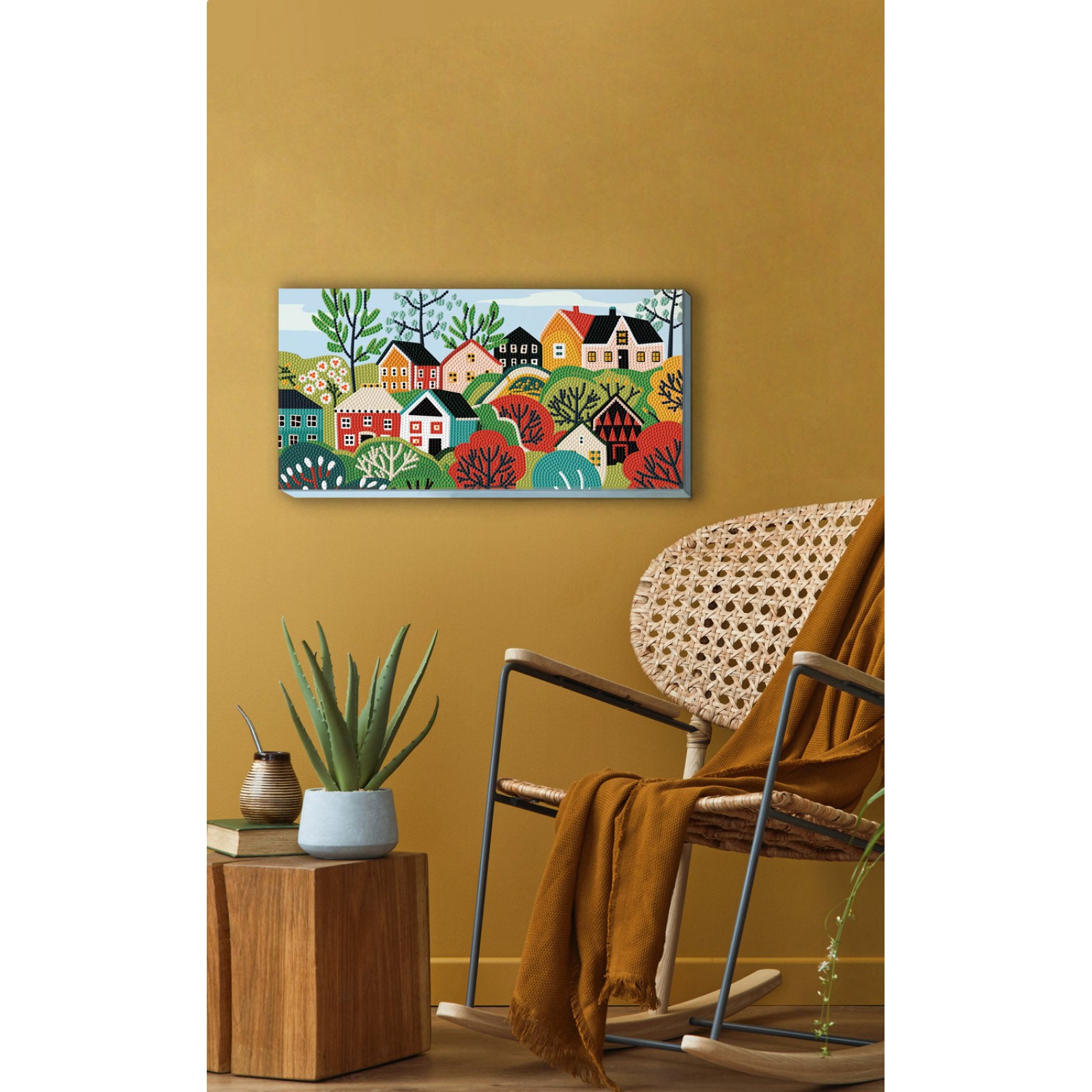 Diamond Dotz Decor Decorative Box Village Diamond Painting - 15.8" x 7.9"