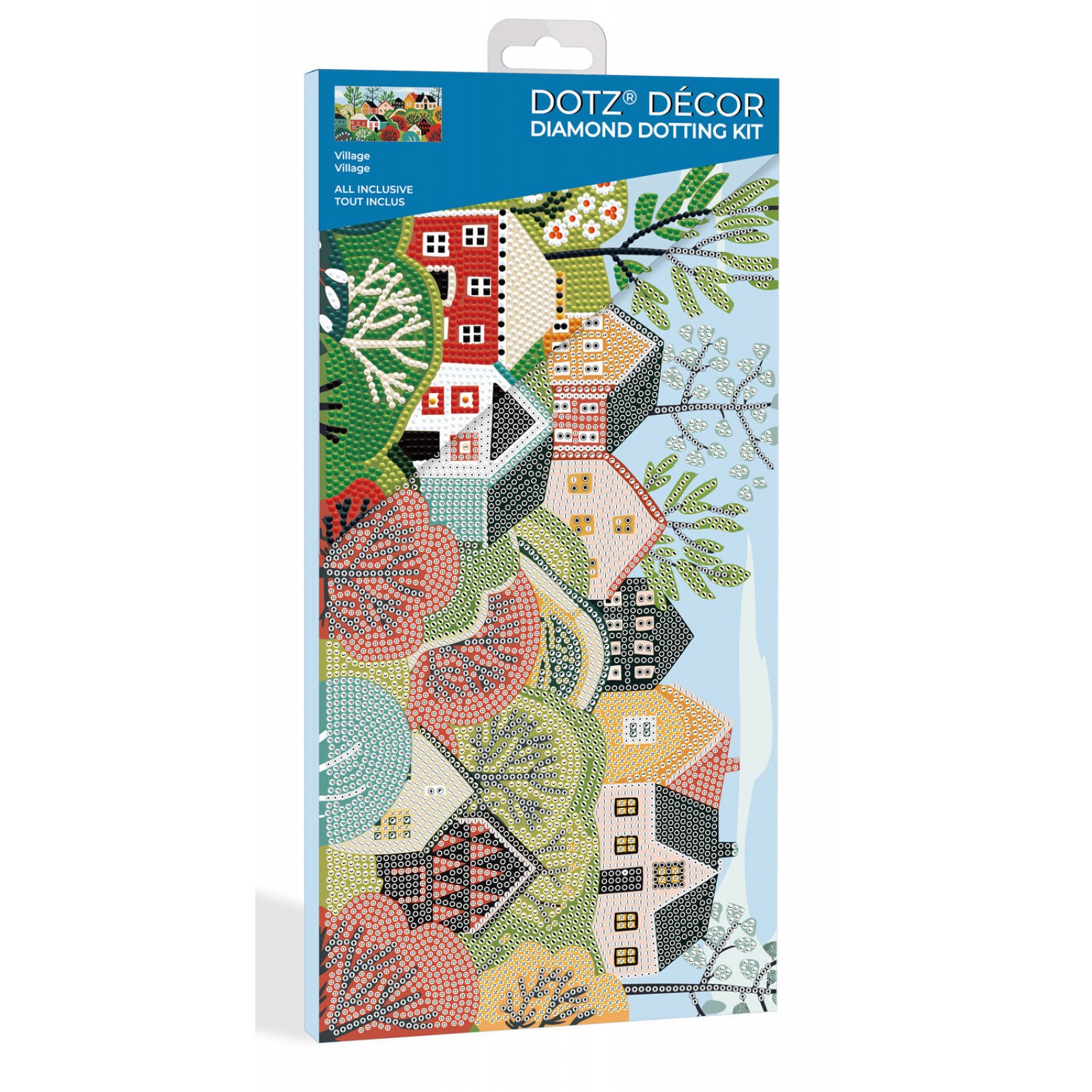 Diamond Dotz Decor Decorative Box Village Diamond Painting - 15.8" x 7.9"