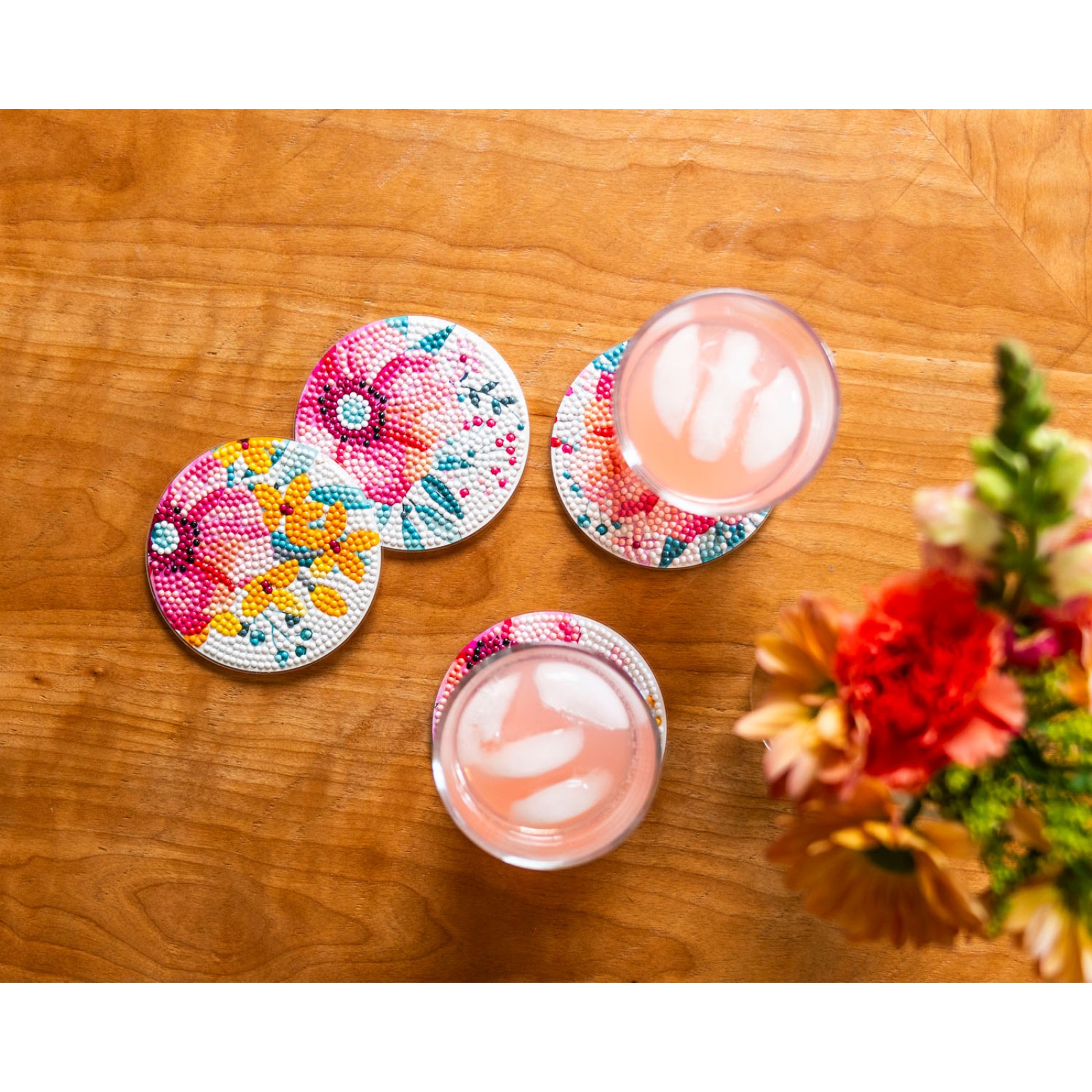 Modern Florals Coasters