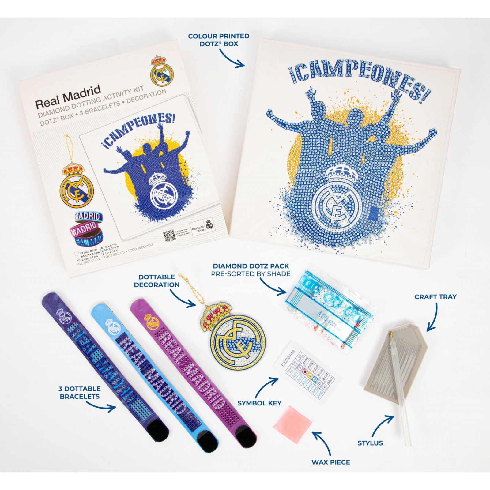 Real Madrid Diamond Dotting Activity Kit