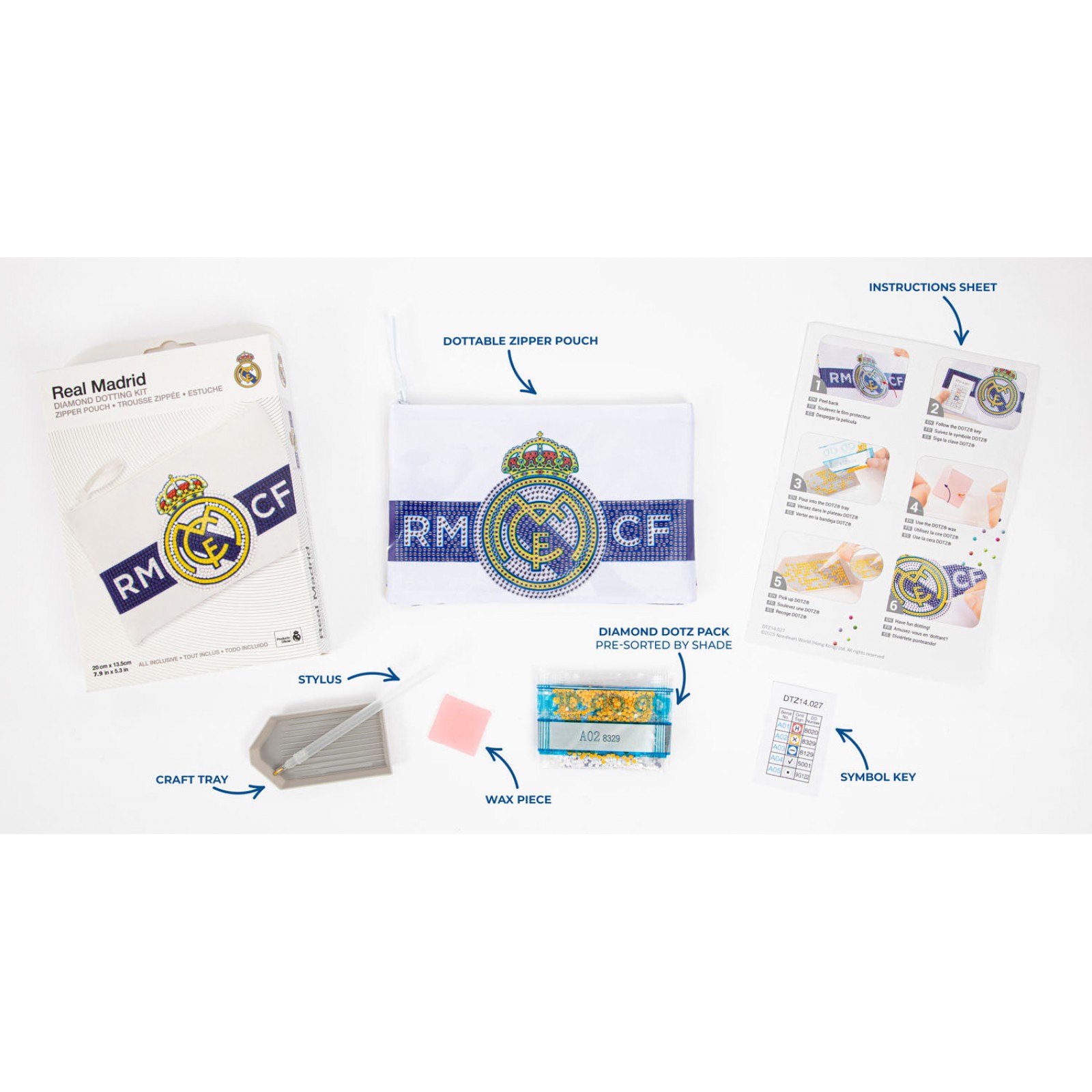 Real Madrid Zipper Pouch